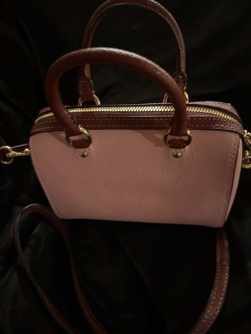 Coach Pink and Brown Satchel - Picture 7 of 13